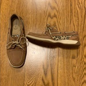 Sperry boat shoes cheetah sequins